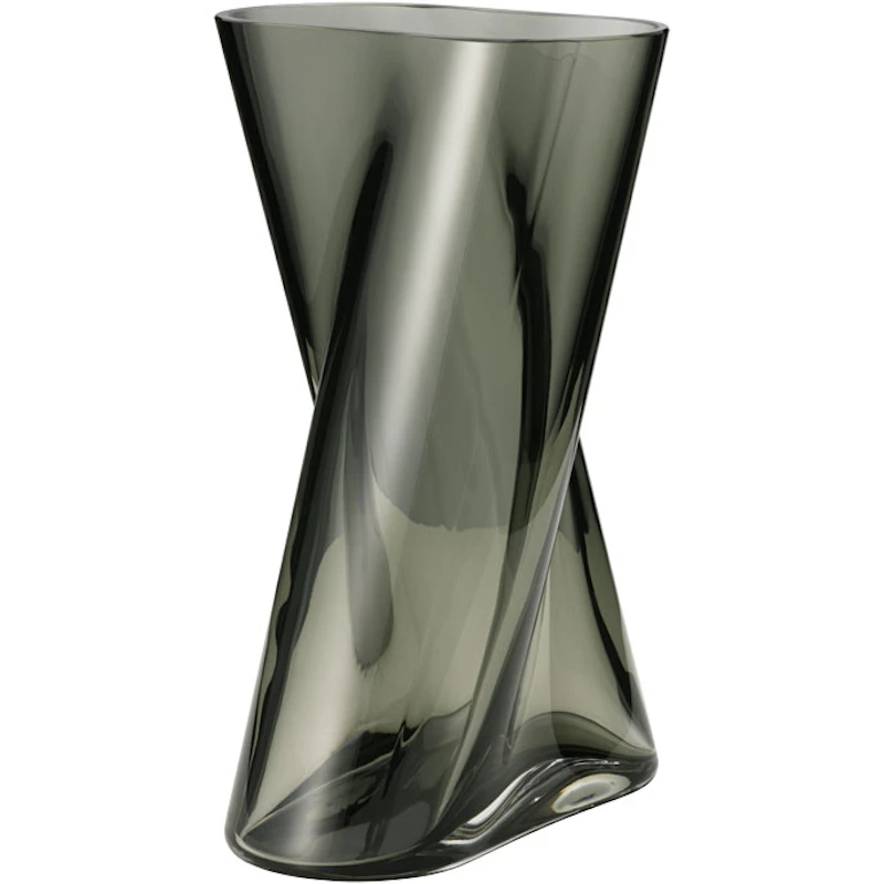Lituus Glassvase, Grå Medium