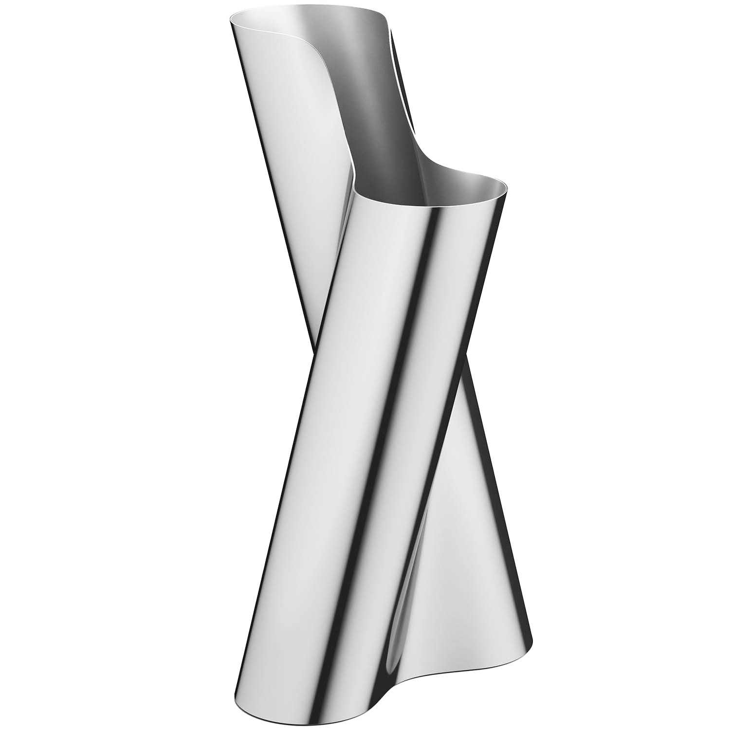 Georg Jensen Lituus Floor Vase H50,9 Cm -  Vaser Rustfritt st&aring;l - 10020641