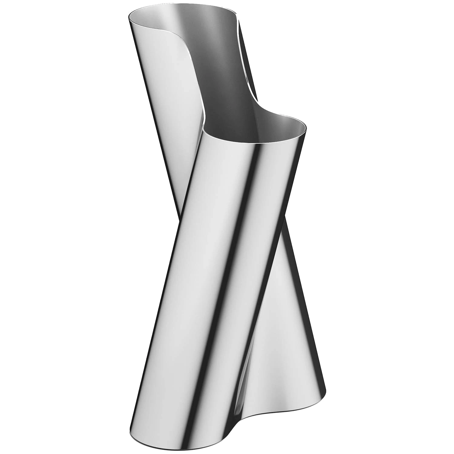 Georg Jensen Lituus Vase H35,3 Cm -  Vaser Rustfritt st&aring;l - 10020639