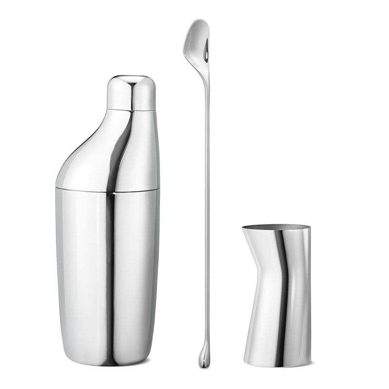 Sky Gavesett Cocktail Shaker, Skje & Jigger