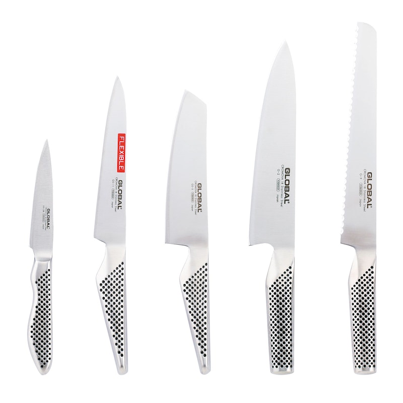 Knivsett 5 deler - G2, G9, GS5, GS11, GS38