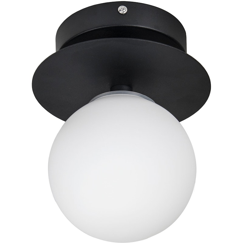 Art Deco 24 Vegg-/Taklampe, Sort