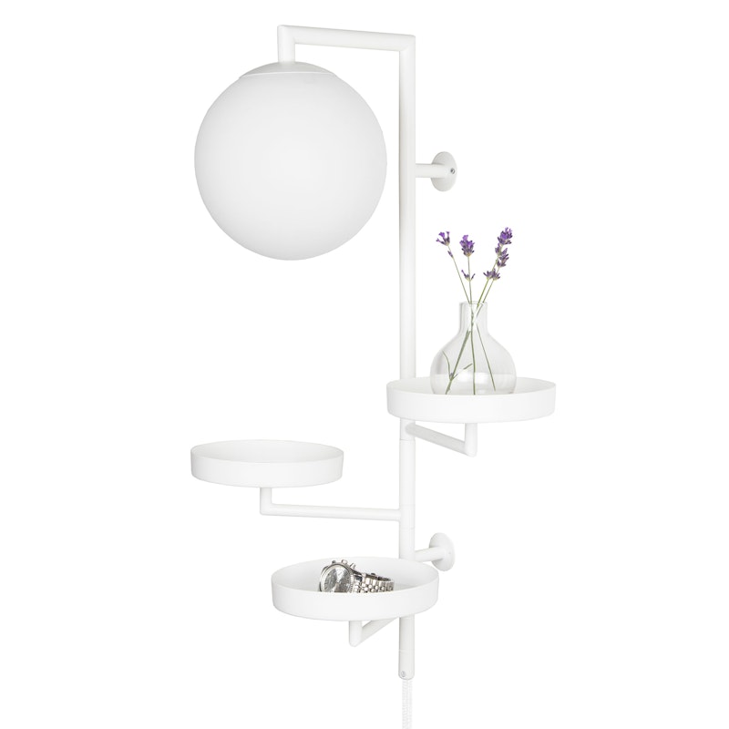 Astoria Vegglampe, Hvit
