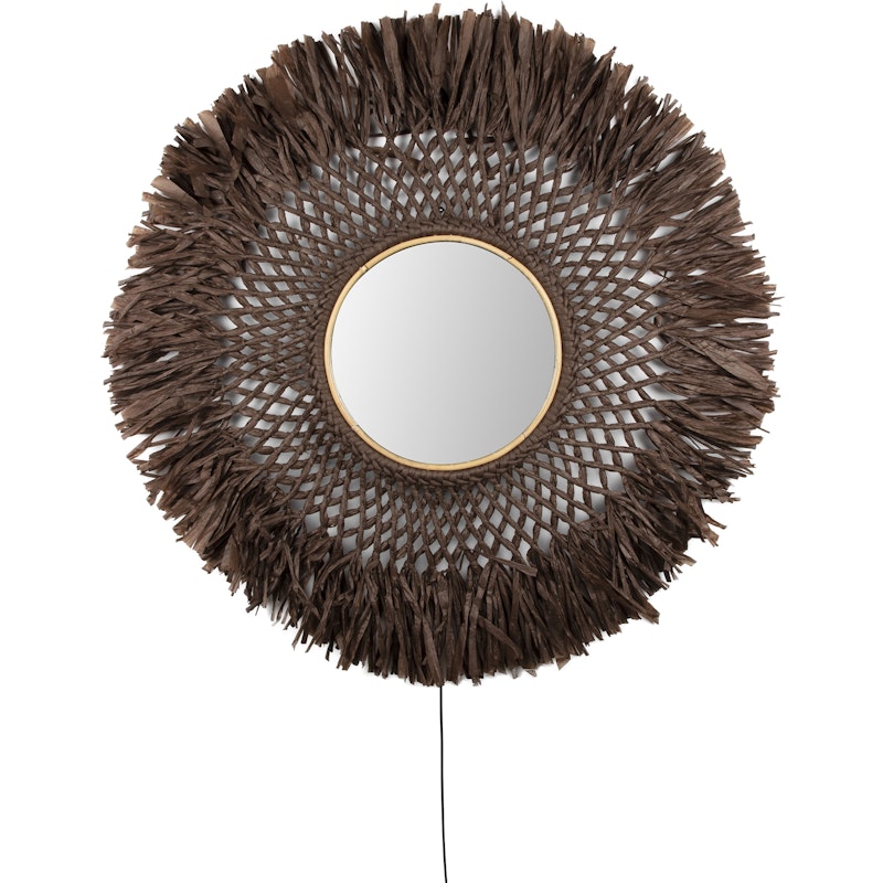 Boho Vegglampe, Brun