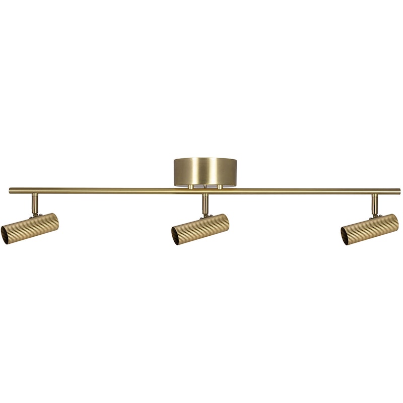 Hubble 3 Long Taklampe, Brushed brass