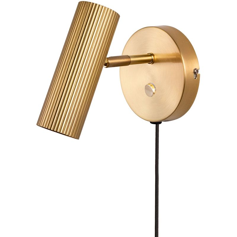 Hubble Vegglampe, Brushed brass