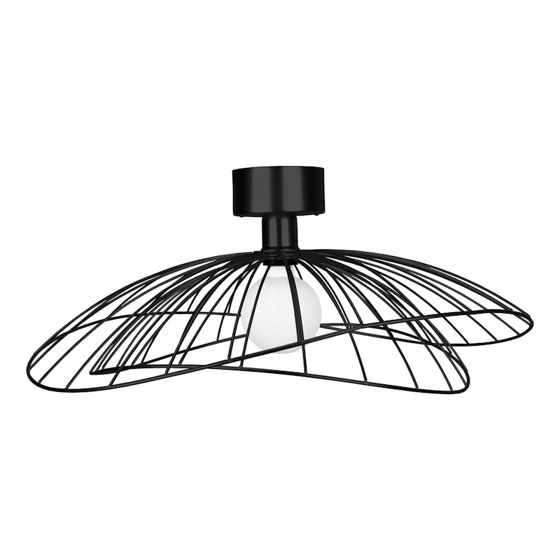 Ray Vegg-/Taklampe, Svart
