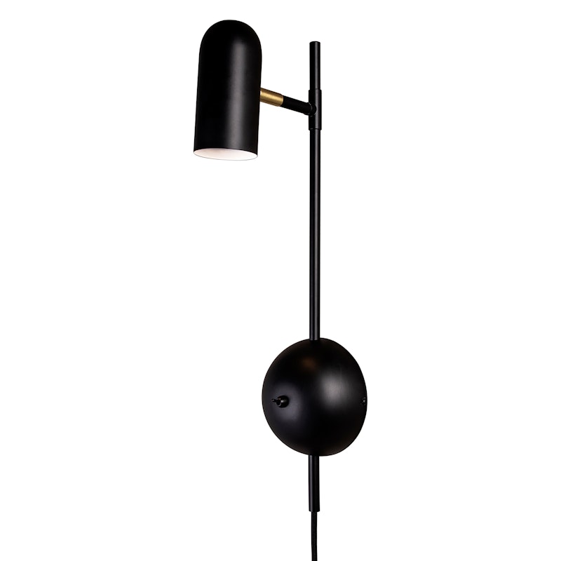 Swan Wall Lamp, Black