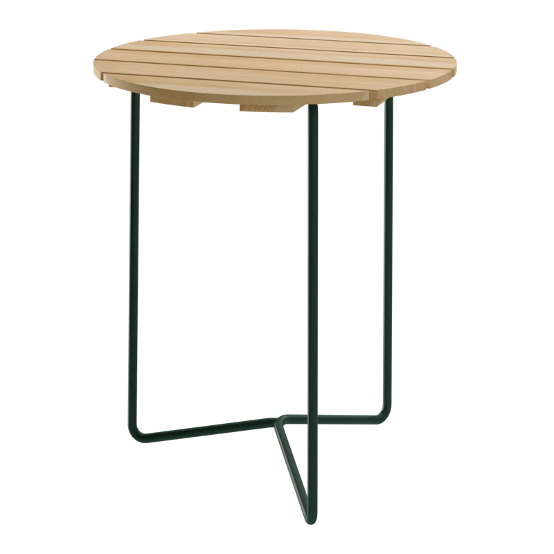 6B Bord Ø60 cm, Oljet Furu / Grønn