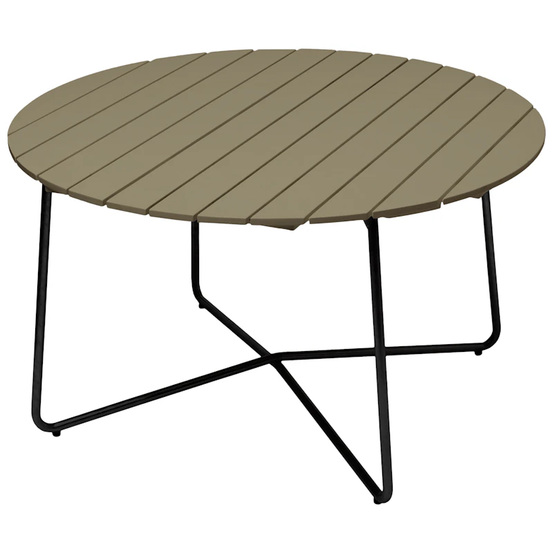 9A Bord Ø120 cm, Lysegrønn / Sort