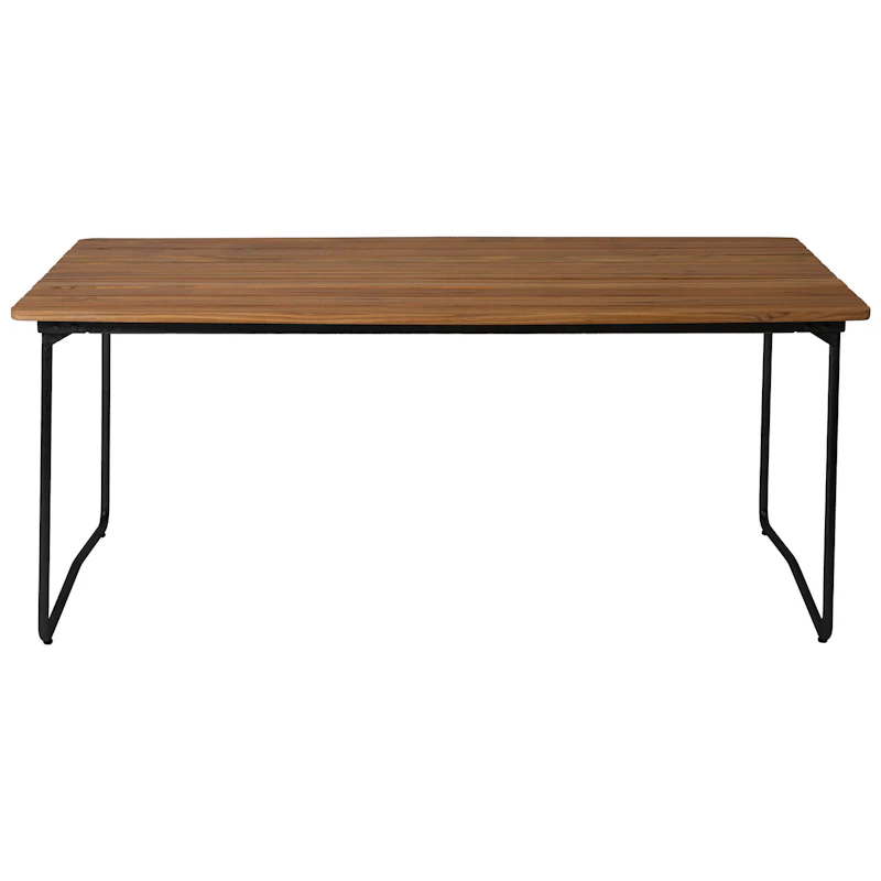 B31 Bord 92x170 Cm, Ubehandlet Eik / Sort