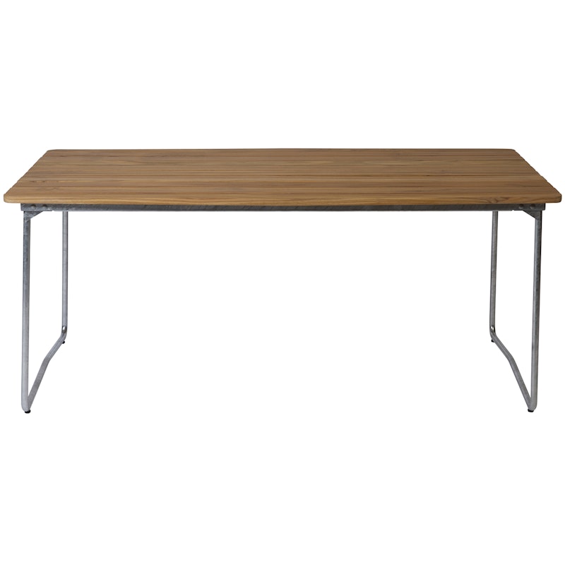 B31 Bord 92x170 cm, Ubehandlet Eik / Varmgalvanisert Stål