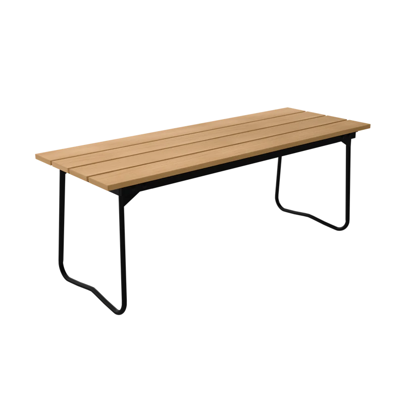 Benk 8 110 cm, Oljet Eik / Sort Stål