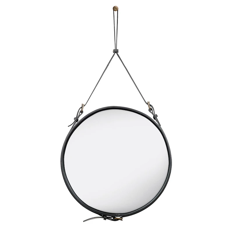 Adnet Veggspeil Sirkulær 58 cm, Svart
