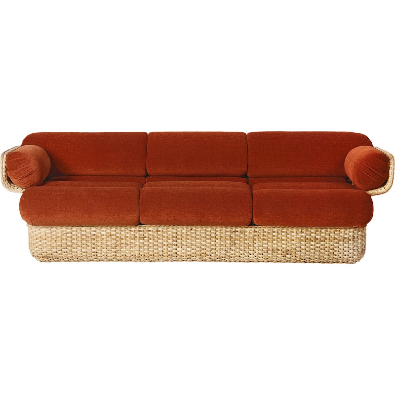 Basket 3-Seter Sofa, Rotting / Belsuede Sp Fr 133