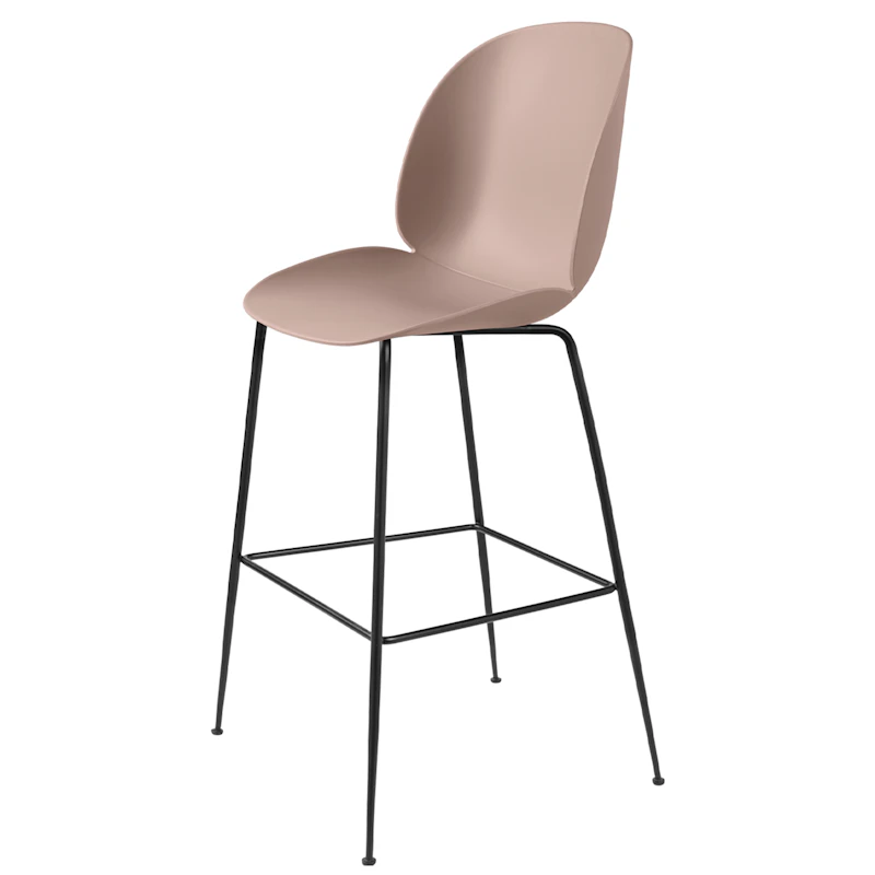 Beetle Barstol H75 cm, Sort / Rosa