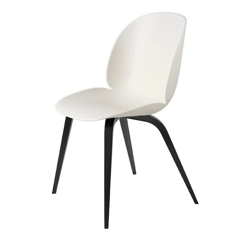 Beetle Spisestol, Sort Beech / Alabasthvit