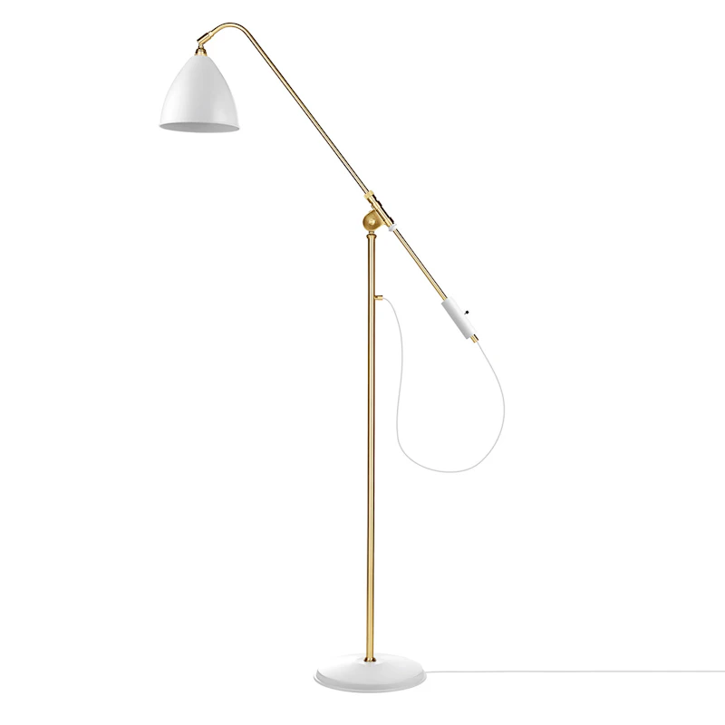 Bestlite BL4 M Gulvlampe, Messing/Hvit