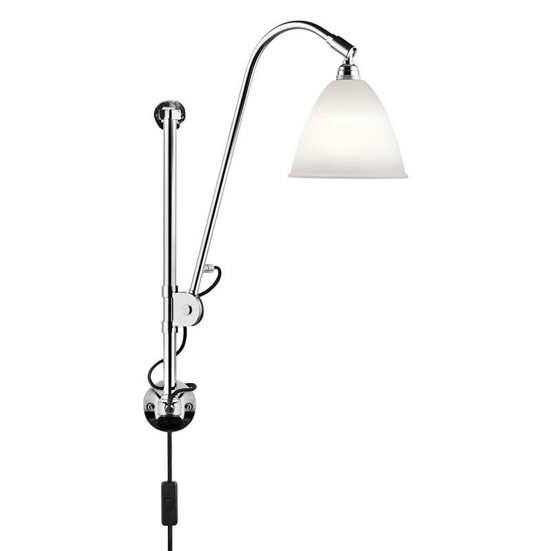 Bestlite BL5 Vegglampe, Krom/Benporselen