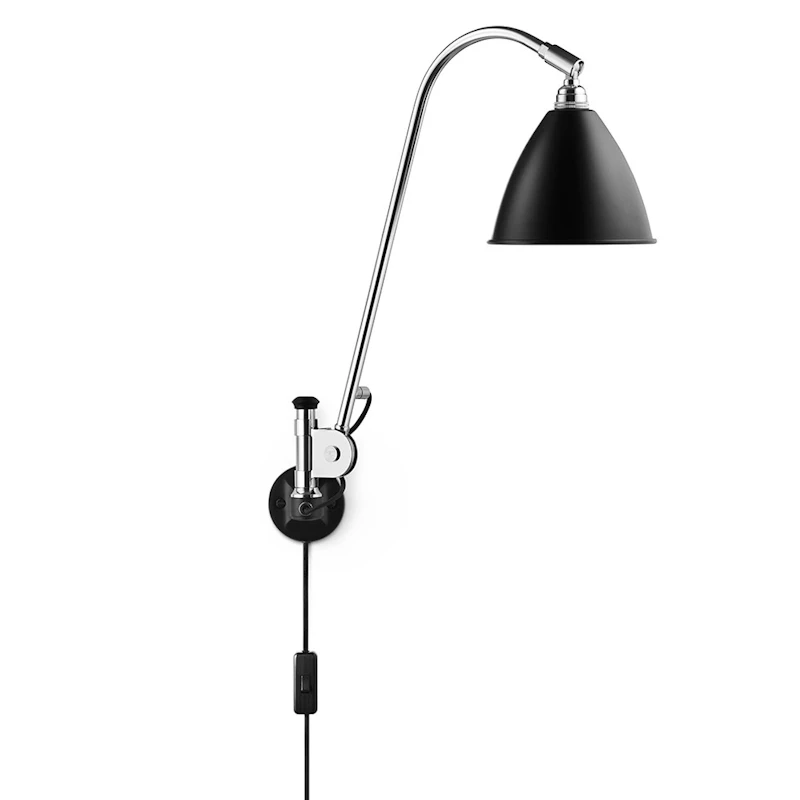 Bestlite BL6 Vegglampe, Krom/Sort
