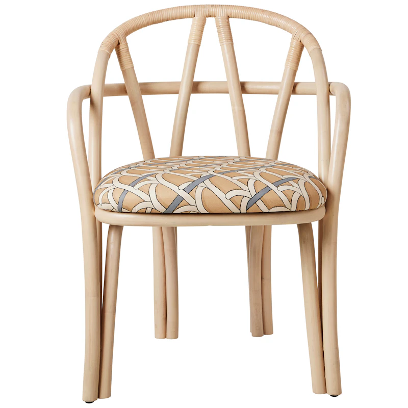 Bistra Spisestol Med Armlener, Naturlig / Reales Pattern 002