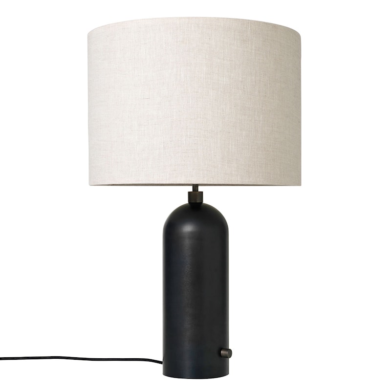 Gravity Bordlampe Stor, Svart Stål / Canvas
