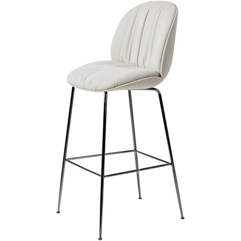 Beetle Soft Barstol H75 cm, Sort Krom / Reales