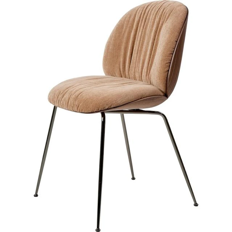 Beetle Soft Spisestol, Sort Krom / Belsuede Special Fr
