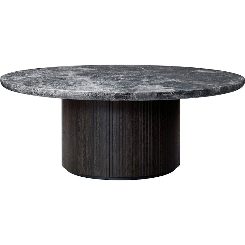 Moon Salongbord Rundt Ø150 H45, Brown Black / Grå Marmor