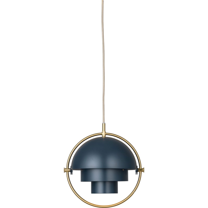 Multi-Lite Pendel 36 cm, Messing / Midnight Blue
