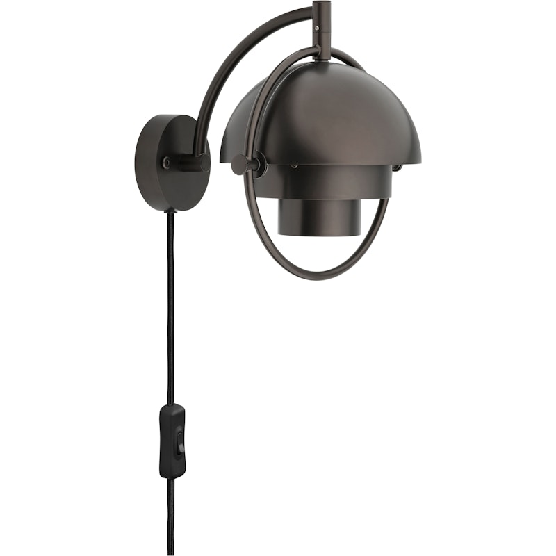 Multi-Lite Vegglampe, Matt Sort