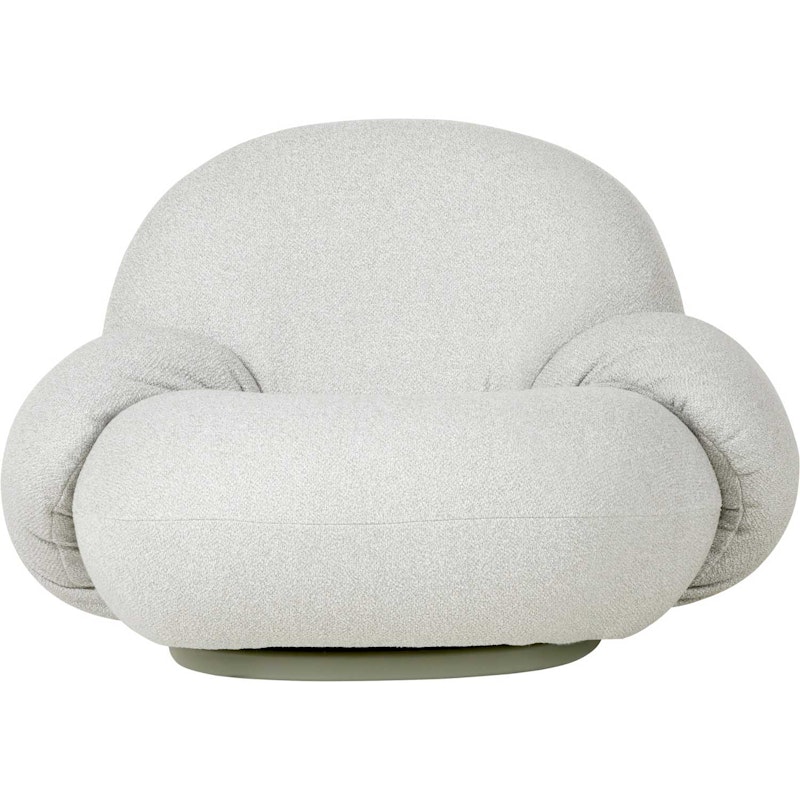 Pacha Outdoor Loungestol med Armlene, Dedar Libera 003, Moss Green Fot