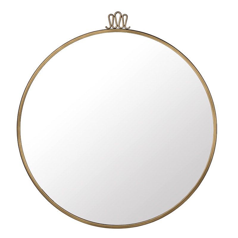 Randaccio Speil Ø70cm, Vintage Brass