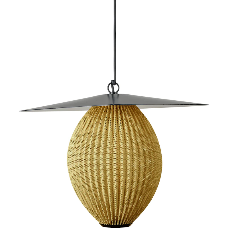 Satellite Pendel Utendørs 270 mm, Mustard Gold Semi Matt