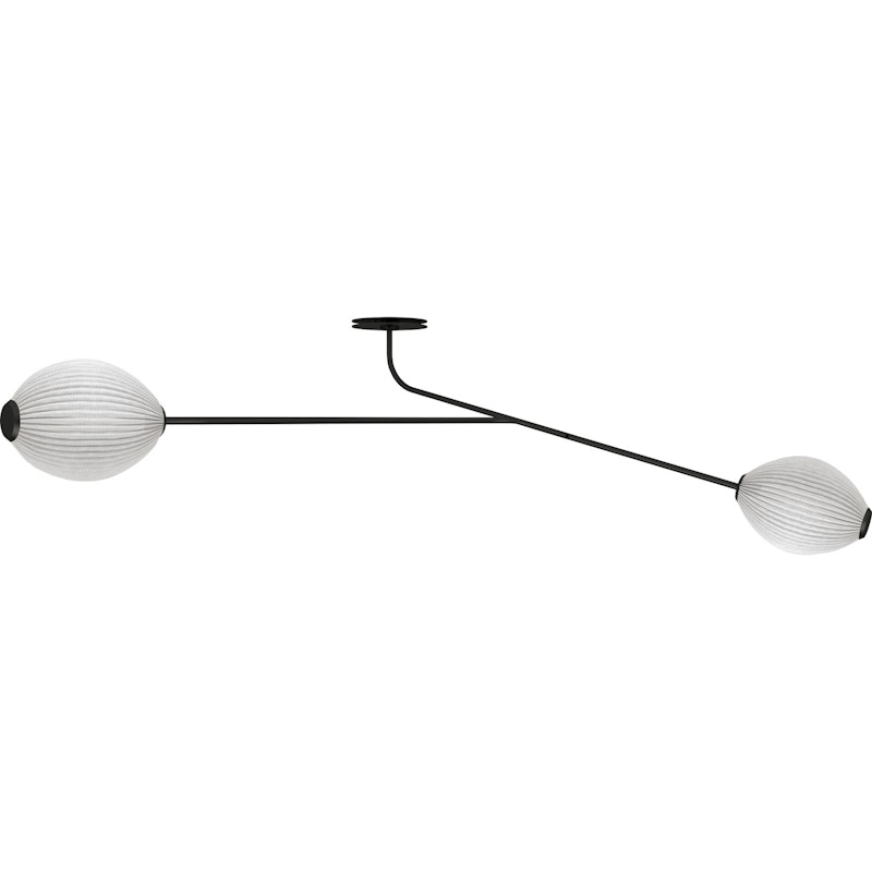 Satellite Vegg-/Taklampe, Cream White