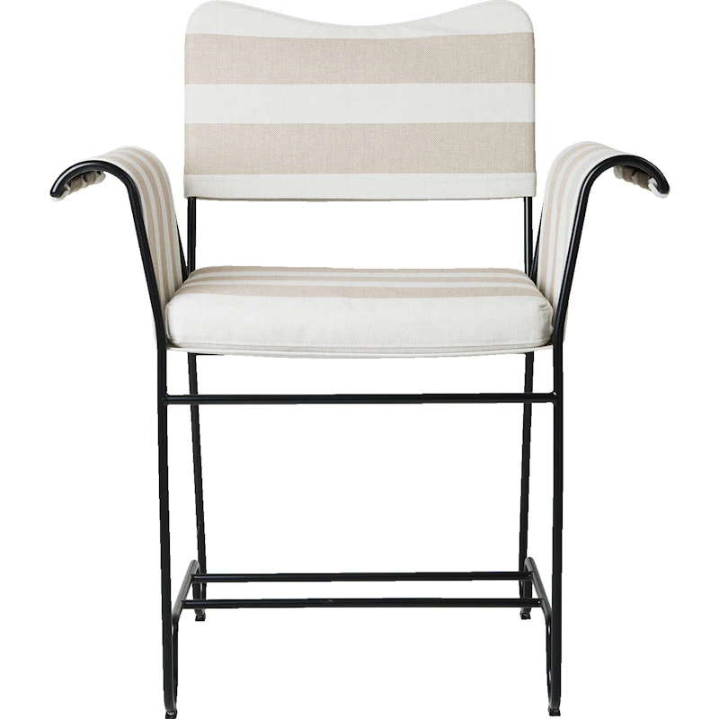 Tropique Spisestol, Classic Black / Leslie Stripe 40