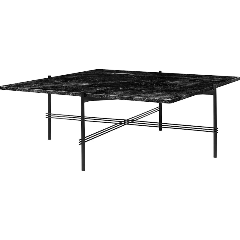 TS Salongbord 105x105 cm, Svart / Sort Marmor