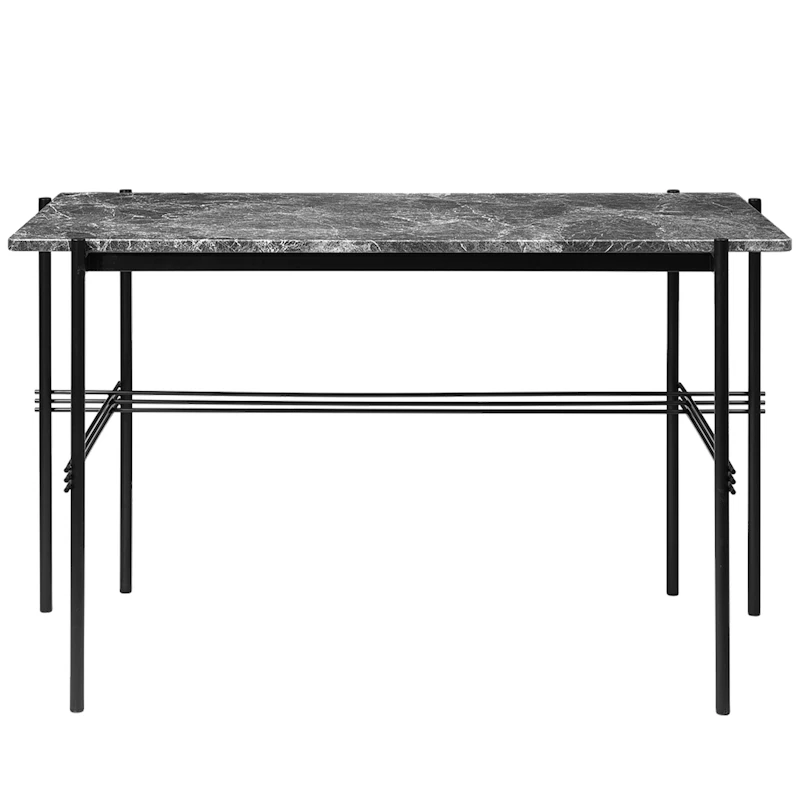 TS Skrivebord, Sort / Grå Marmor