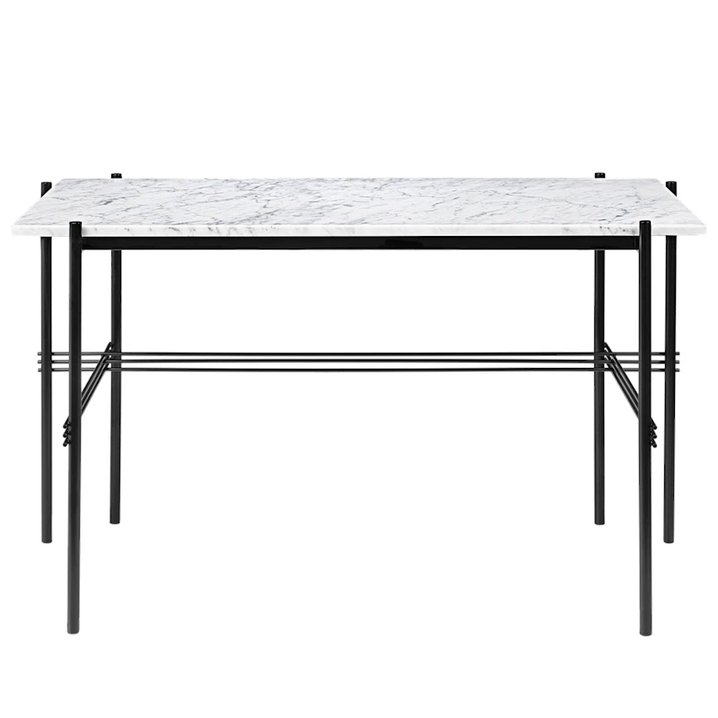 TS Skrivebord, Sort / White Marble