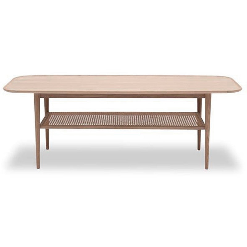 Athene Salongbord 60x150 cm, Hvitoljet Eik / Rotting