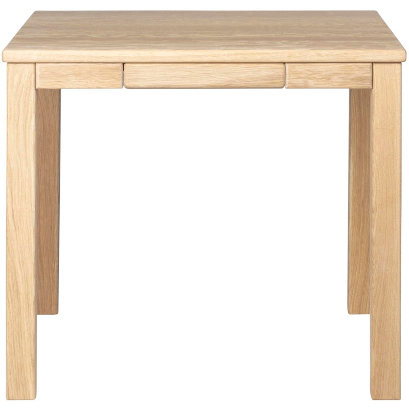 Klassik 2B Sidebord med Skuff, 60x60 cm, Oljet Eik