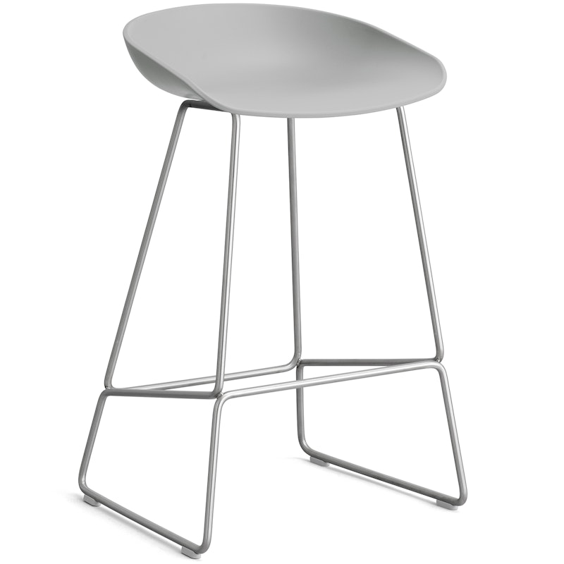 AAS 38 2.0 Barstol 65 cm, Rustfritt Stål / Concrete Grey