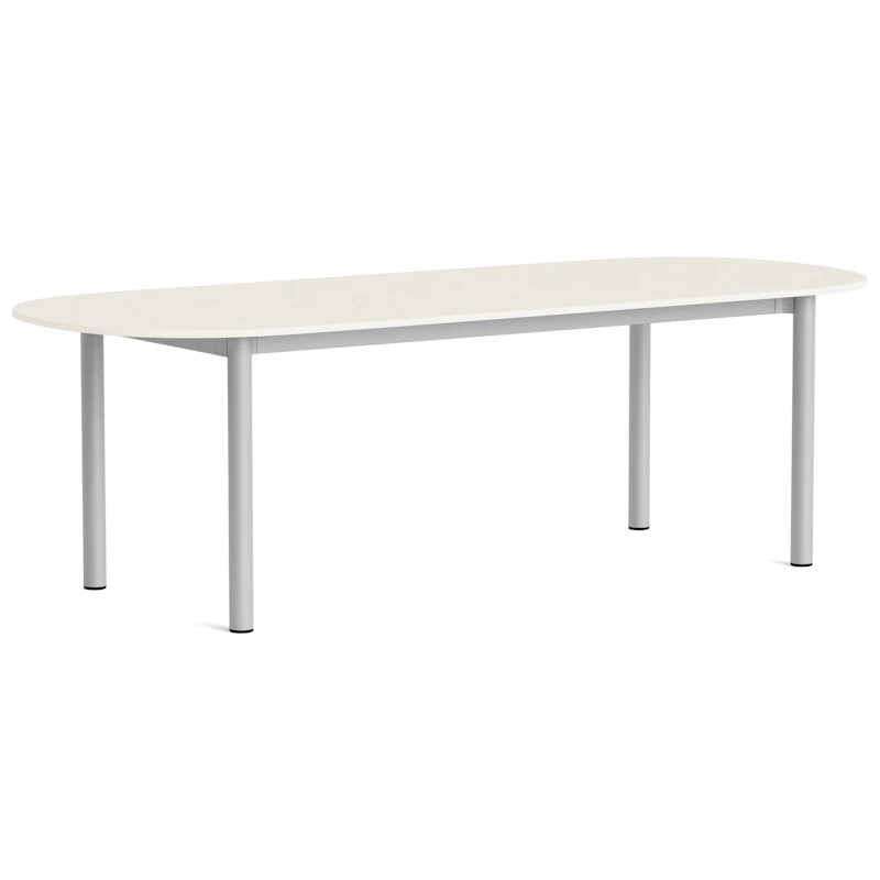 Annex Bord Avlang 95x240 cm, Aluminium / Cotton Cream