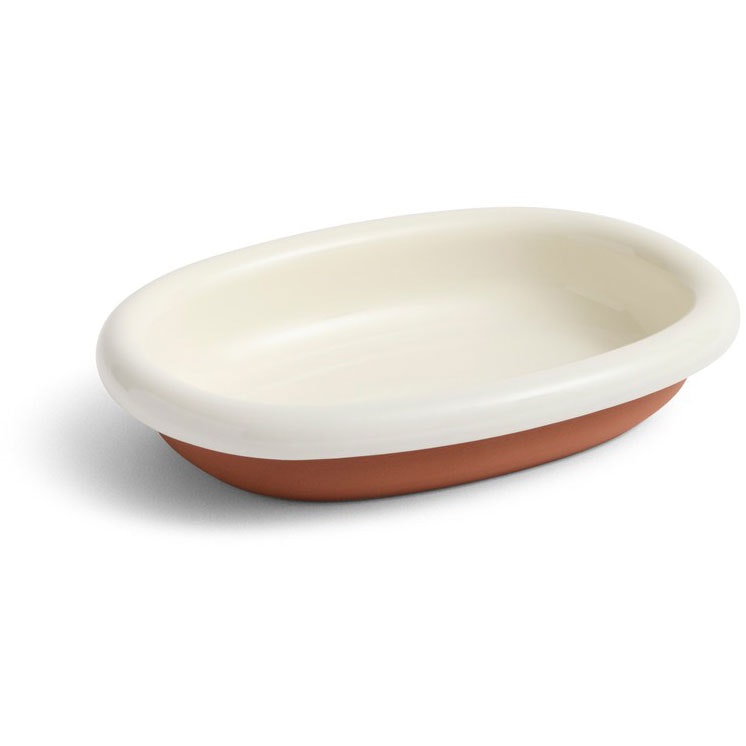 Hay Barro Oval Dish Small Off-white -  Serveringsfat Terrakotta Hvit - AC468-A601-AB90