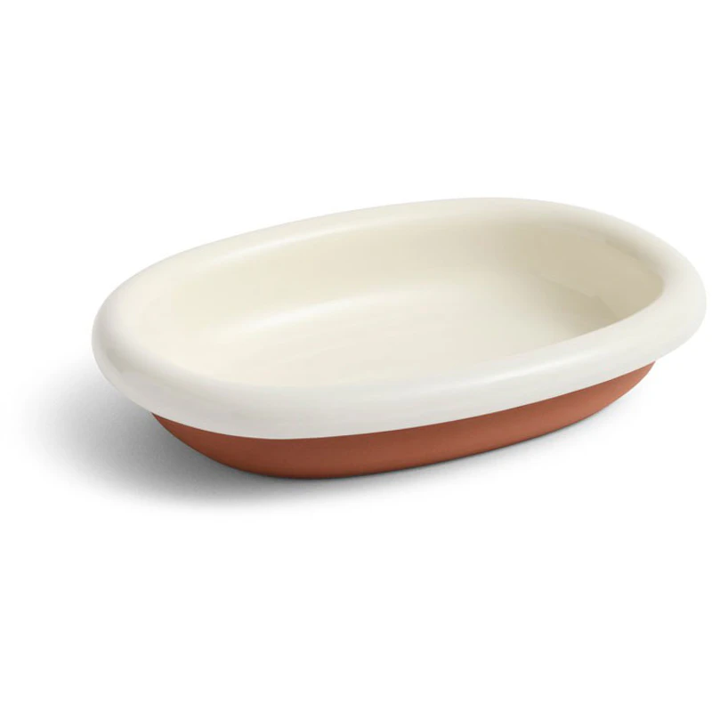 Barro Oval Dish Small, Off-white