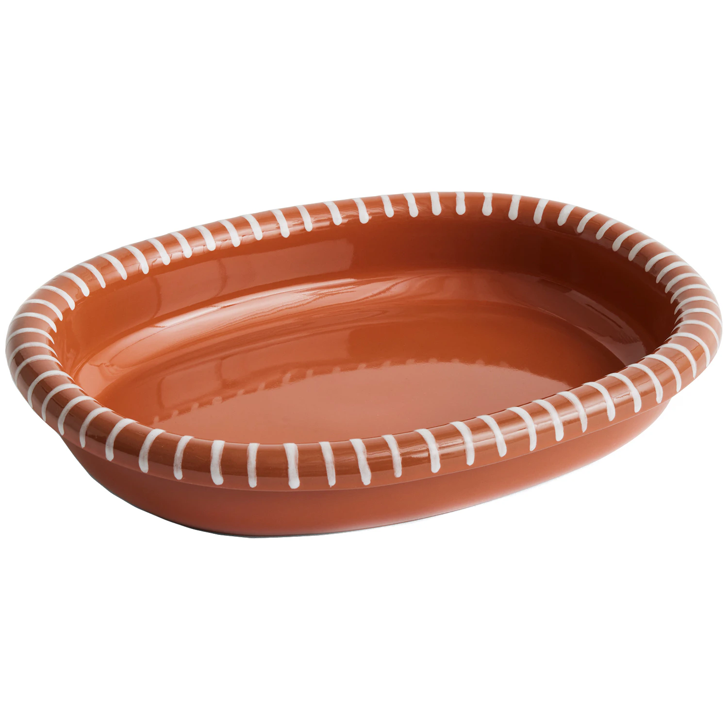 Hay Barro Oval Dish Large  -  Serveringsfat Terrakotta Natural - AC468-A603-AI64