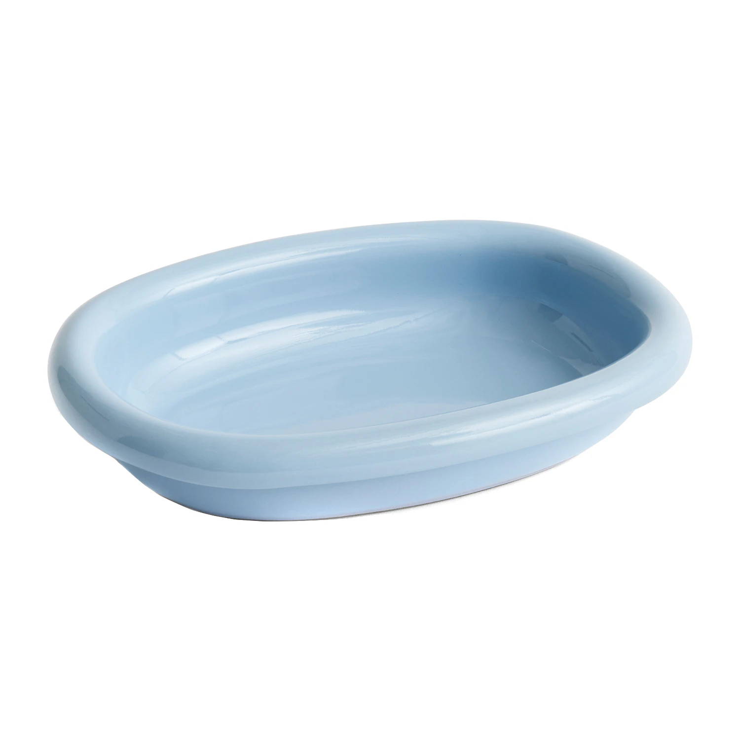 Hay Barro Oval Dish Small Light Blue -  Serveringsfat Terrakotta Lys Bl&aring; - AC468-A601-AB84