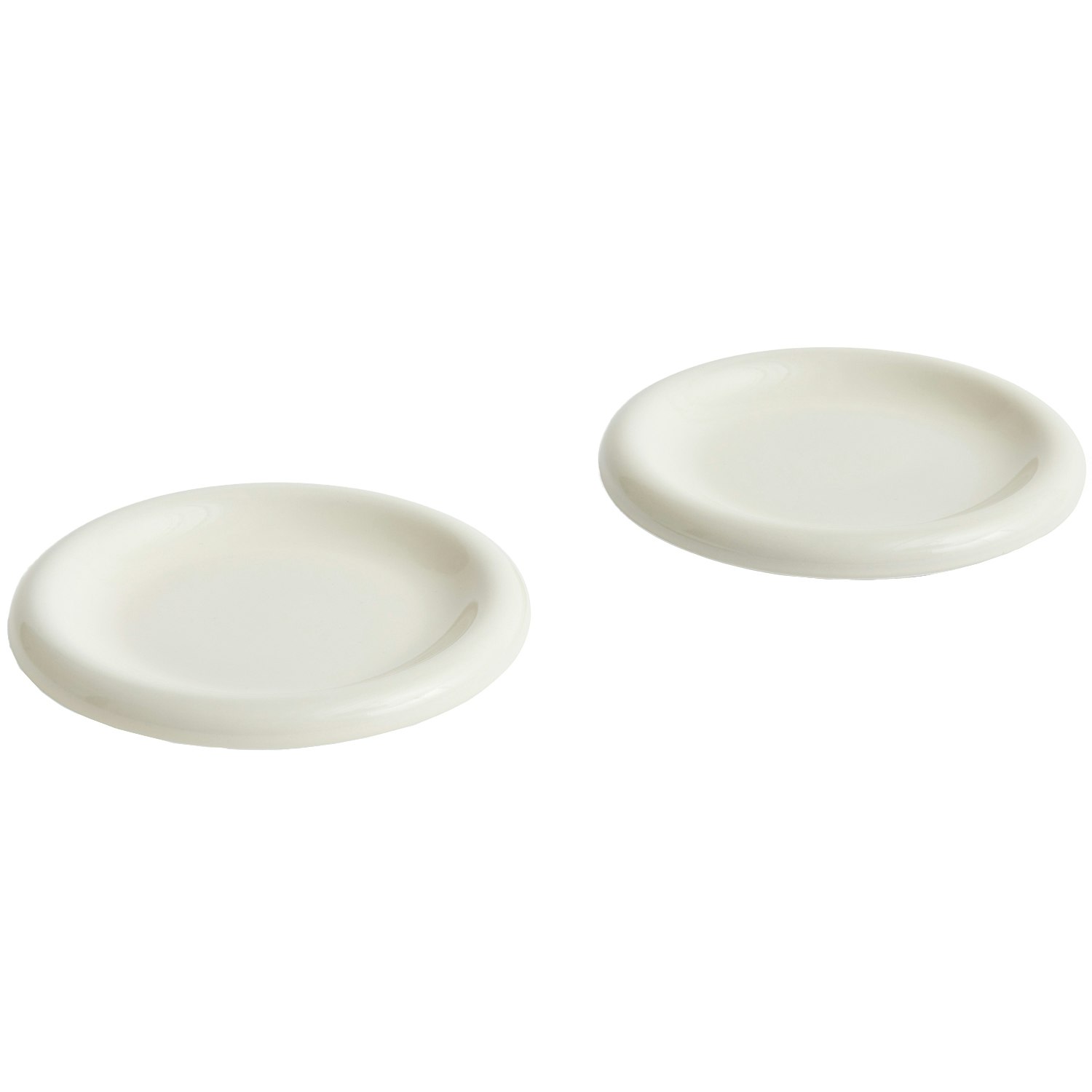 Hay Barro Plate Set Of 2 &Oslash;18 Cm  -  Asjetter Terrakotta Off-White - AC459-A668-AI60-02DS