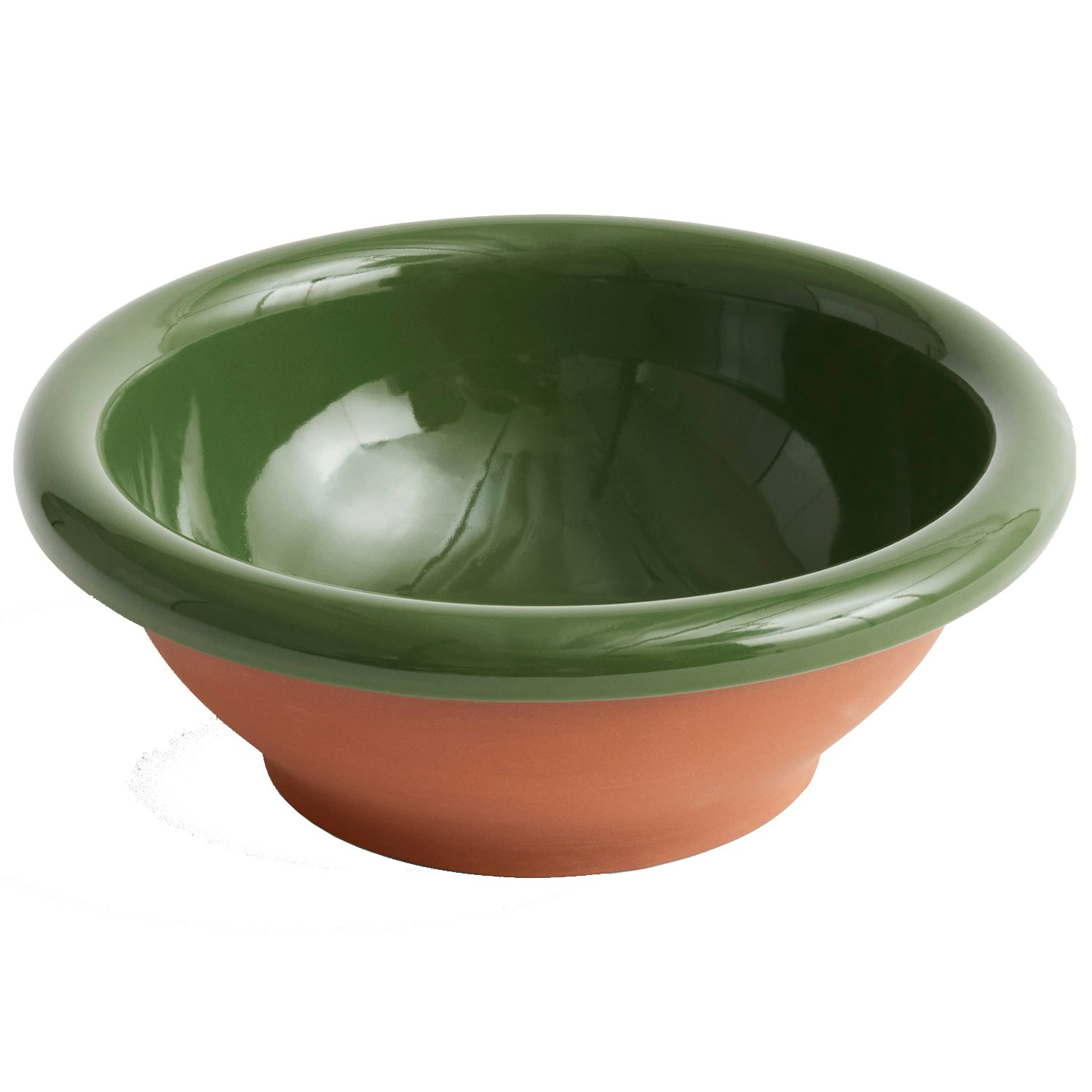 Hay Barro Salad Bowl Small Green -  Salatsk&aring;ler Terrakotta Gr&oslash;nn - AC469-A601-AB80