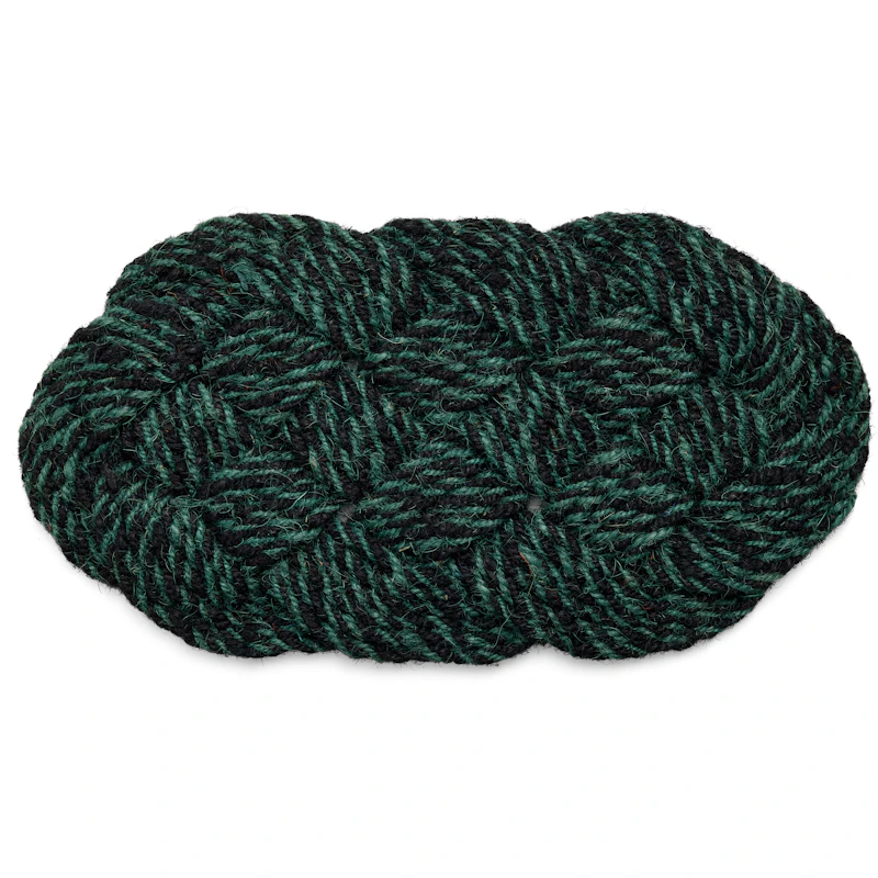 Coco Dørmatte Swirl 40x80 cm, Green / Black